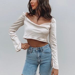 Princess Polly Love Song Top Champagne US 0